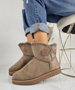 Donna DORATON Srl | Thora - Stivaletti Donna Con Ecopelliccia Khaki