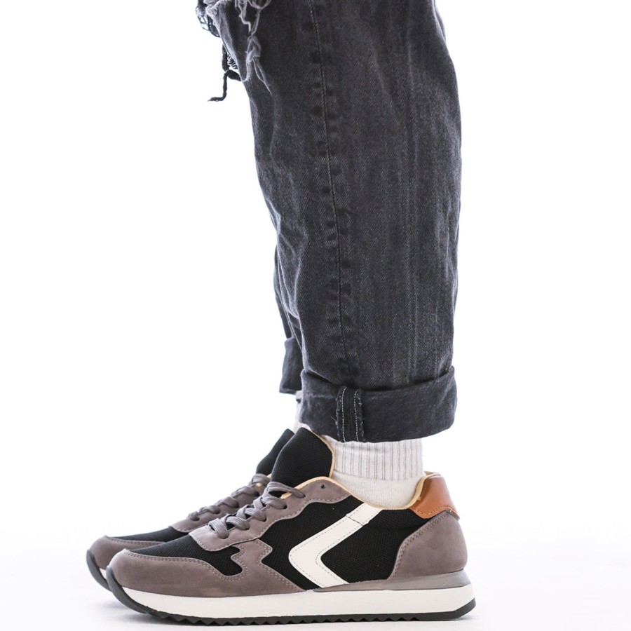 Uomo DORATON Srl | Lbs - Sneakers Uomo In Mesh Grigio