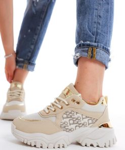 Donna DORATON Srl | Wanilla - Sneakers Donna Suola Chunky Beige