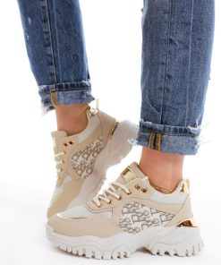 Donna DORATON Srl | Wanilla - Sneakers Donna Suola Chunky Beige