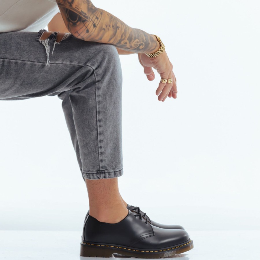 Uomo DORATON Srl | Dr Martens - 1461 Smooth - Francesine Uomo In Pelle Smooth Nero