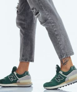 Uomo DORATON Srl | New Balance - 574 - Sneakers Uomo Verde/Grigio