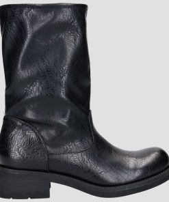 Donna DORATON Srl | Maddalena - Stivaletti Bikers Donna Tacco 5 Cm Nero