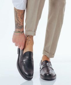 Uomo DORATON Srl | Frank - Mocassino Uomo Nero