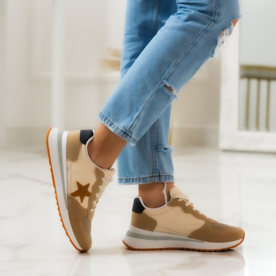 Donna DORATON Srl | Ruth - Sneakers Donna Beige/Camel