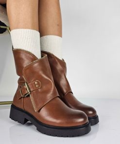 Donna DORATON Srl | Kelly - Stivaletti Bikers Donna Camel