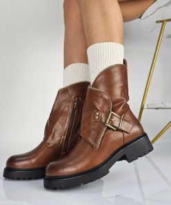 Donna DORATON Srl | Kelly - Stivaletti Bikers Donna Camel