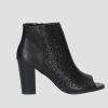 Donna DORATON Srl | Mette - Stivaletti Open Toe Tacco 9 Cm Nero