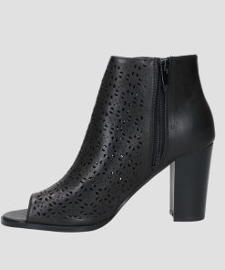 Donna DORATON Srl | Mette - Stivaletti Open Toe Tacco 9 Cm Nero