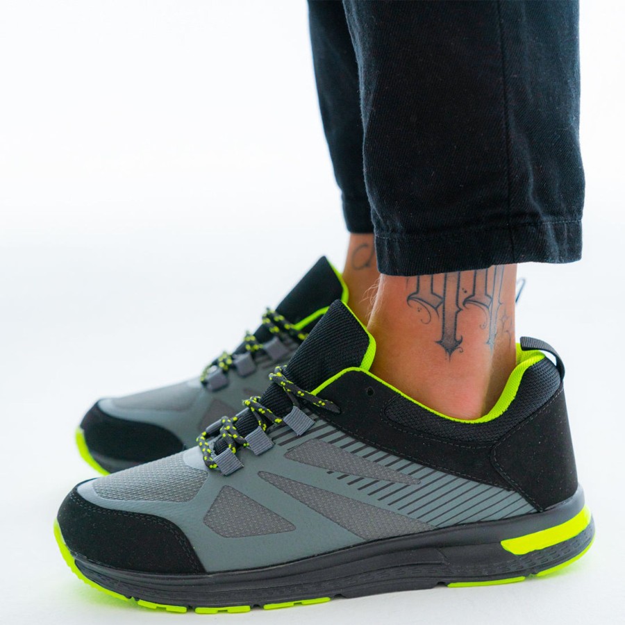 Uomo DORATON Srl | D.T.New York - Sneakers Uomo Termosaldata Grigio Verde