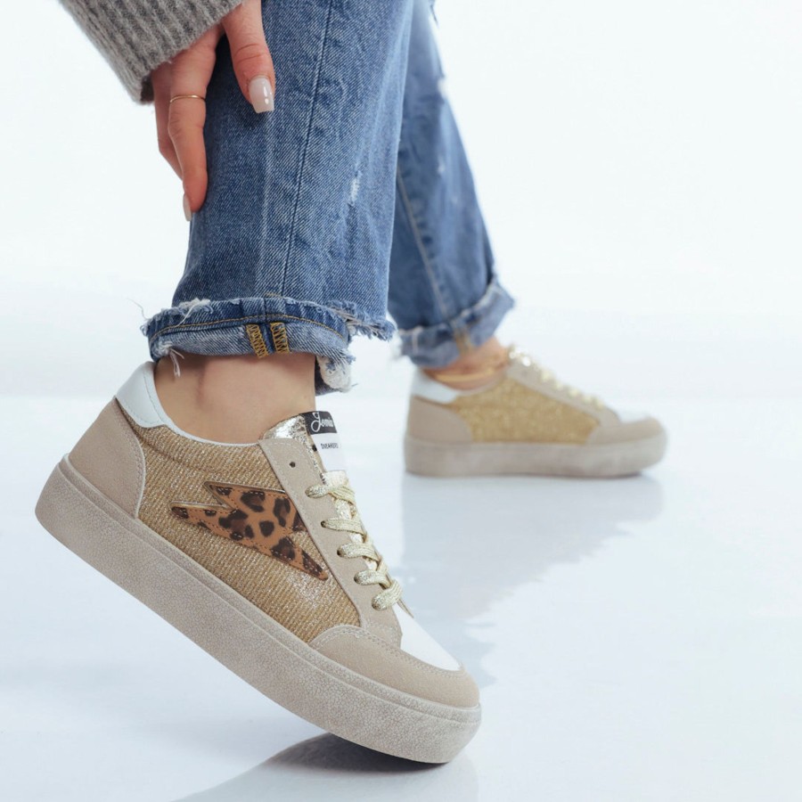 Donna DORATON Srl | Maite - Sneakers Donna Oro