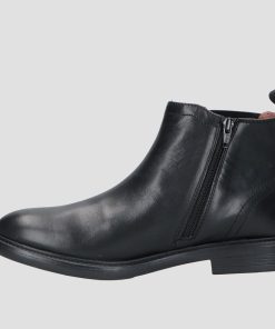 Uomo DORATON Srl | Braxton - Stivaletti Beatles Uomo In Vera Pelle Nero