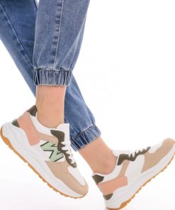 Donna DORATON Srl | Kaley - Sneakers Donna Tempo Libero Verde Militare