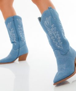 Donna DORATON Srl | Sweet Shoes - Stivali Texani Donna Blu