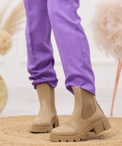 Donna DORATON Srl | Joyce - Stivaletti Beatles Donna Tacco 5 Cm Khaki