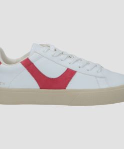 Donna DORATON Srl | Kimberlee - Sneakers Donna Tempo Libero Bianco/Rosso