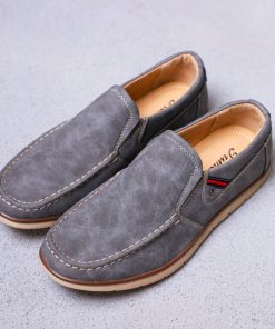 Uomo DORATON Srl | Primavera - Mocassino Uomo Casual Grigio