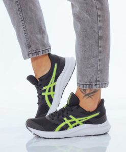 Uomo DORATON Srl | Asics - Jolt 4 - Scarpe Running Uomo Nero/Lime