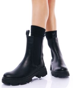 Donna DORATON Srl | Sydney - Stivaletti Beatles Donna Tacco 5 Cm Nero