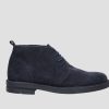 Uomo DORATON Srl | Bessie - Desert Boots Uomo In Pelle Made In Italy Blu