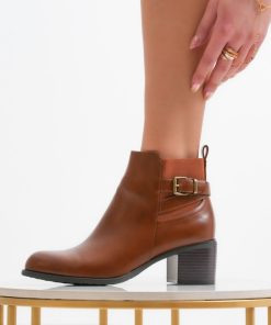 Donna DORATON Srl | Itaca - Stivaletto Donna Tacco 5 Cm Camel