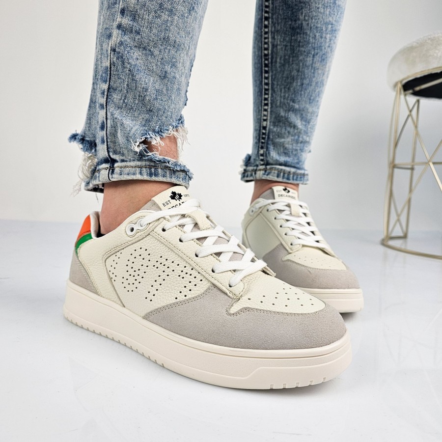 Uomo DORATON Srl | Erik - Sneakers Uomo Tempo Libero Beige