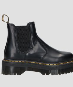 Donna DORATON Srl | Dr Martens - Quad 2976 Smooth - Stivaletti Chelsea In Pelle Smooth Nero