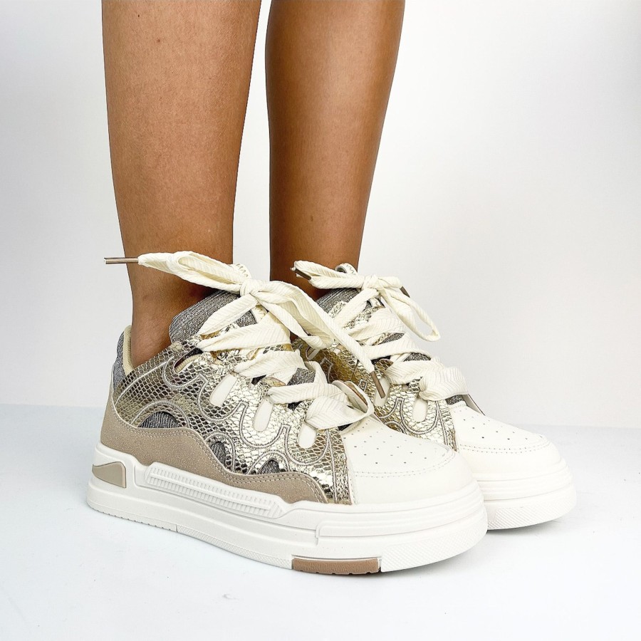 Donna DORATON Srl | Lark - Sneakers Donna Moda Beige