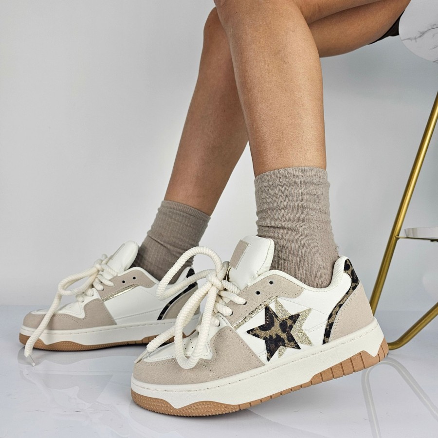 Donna DORATON Srl | Traurig - Sneakers Donna Tempo Libero Beige