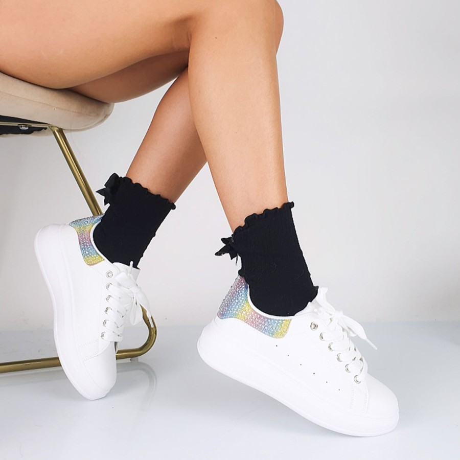 Donna DORATON Srl | Ryanne - Sneakers Moda Donna Bianco/Mix