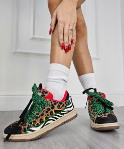 Donna DORATON Srl | Kalu - Sneakers Donna Animalier Leopard