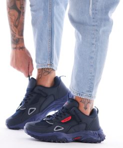 Uomo DORATON Srl | Xidele - Sneakers Uomo Suola Super Grip Blu