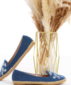 Donna DORATON Srl | Topway - Espadrillas Donna In Tessuto Denim Blu