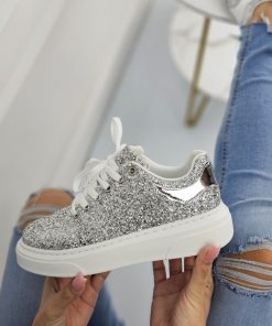 Donna DORATON Srl | Randi - Sneakers Donna Brillanti Argento