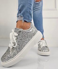 Donna DORATON Srl | Randi - Sneakers Donna Brillanti Argento