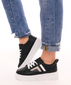 Donna DORATON Srl | Mix Feel - Sneakers Platform Donna Nero