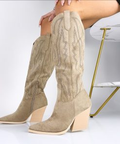 Donna DORATON Srl | Ursula - Stivali Texani Donna Khaki