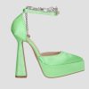 Donna DORATON Srl | Lolita - Decollete Donna Tacco 15 Cm Verde Mela