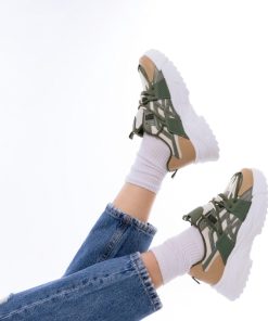 Donna DORATON Srl | Antida - Sneakers Donna Fondo Alto Verde