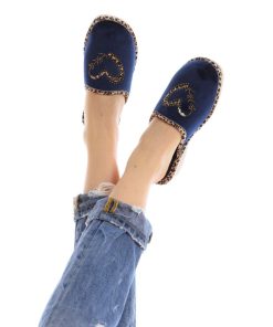 Donna DORATON Srl | A Piedi Liberi - Ciabatte Comfort In Velluto Blu