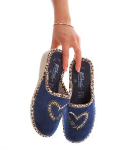 Donna DORATON Srl | A Piedi Liberi - Ciabatte Comfort In Velluto Blu