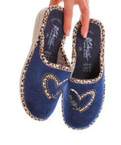 Donna DORATON Srl | A Piedi Liberi - Ciabatte Comfort In Velluto Blu