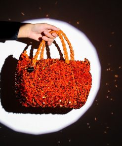 Donna DORATON Srl | Madrid - Borsa Donna Paillettes Con Tracolla Coccio