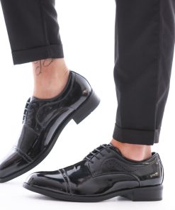 Uomo DORATON Srl | Gianni - Scarpe Uomo Eleganti Semi-Lucide Nero