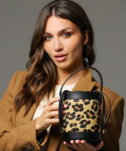 Donna DORATON Srl | Tokio - Borsa Donna A Mano E Tracolla In Vera Pelle Leopard