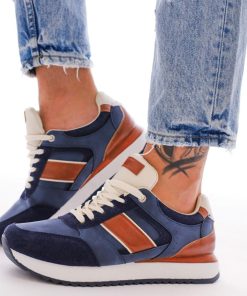 Uomo DORATON Srl | Bello Star - Sneakers Uomo Tempo Libero Blu