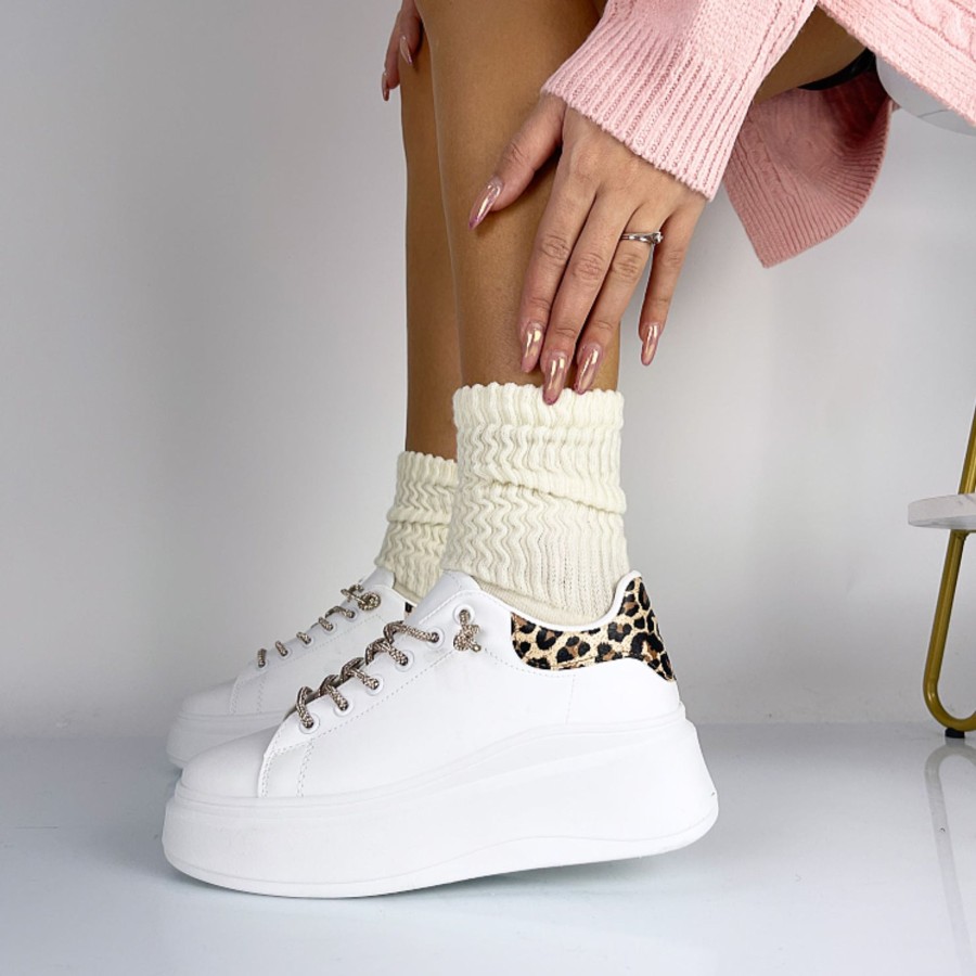 Donna DORATON Srl | Mia - Sneakers Donna Con Platform Leopard