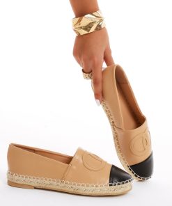 Donna DORATON Srl | Bellamica - Espadrillas Donna Con Cuciture Beige