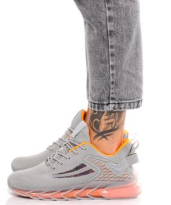 Uomo DORATON Srl | Sebastian - Sneakers Uomo Sportive Grigio/Arancio