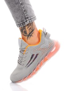 Uomo DORATON Srl | Sebastian - Sneakers Uomo Sportive Grigio/Arancio